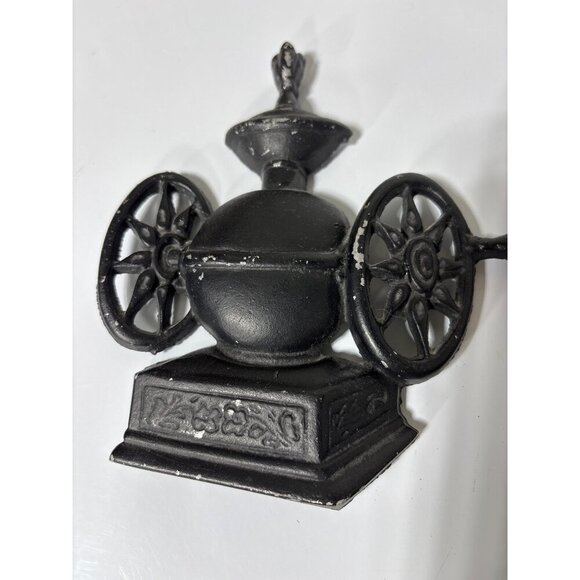 Vtg Sexton Black Metal Wall Hanging Butter Churn Coffee Grinder Kitchen Decor - Picture 2 of 5